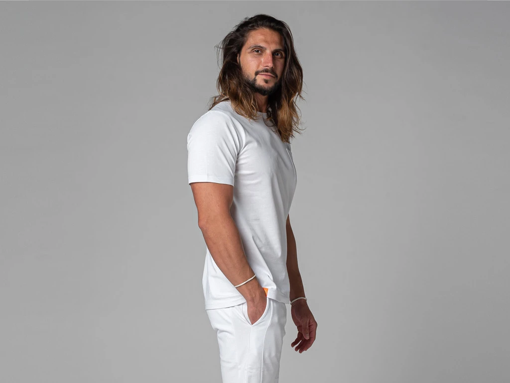 T-Shirt Tapan Manches Courtes 100% Bio Blanc Blanc S - 38/40 2 T-Shirt Tapan Manches Courtes 100% Bio Blanc Blanc S - 38/40 – Image 2