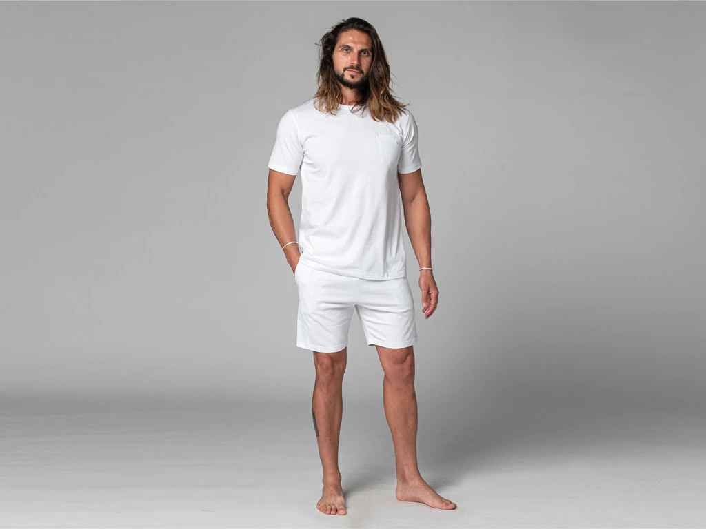 T-Shirt Tapan Manches Courtes 100% Bio Blanc Blanc S - 38/40 6 T-Shirt Tapan Manches Courtes 100% Bio Blanc Blanc S - 38/40 – Image 6