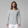 T-Shirt Tapan Manches Longues 100% Bio Gris Gris S - 38/40
