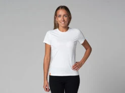 T-Shirt TARA M/C Ras Du Cou - Bio Blanc Blanc XS - 36