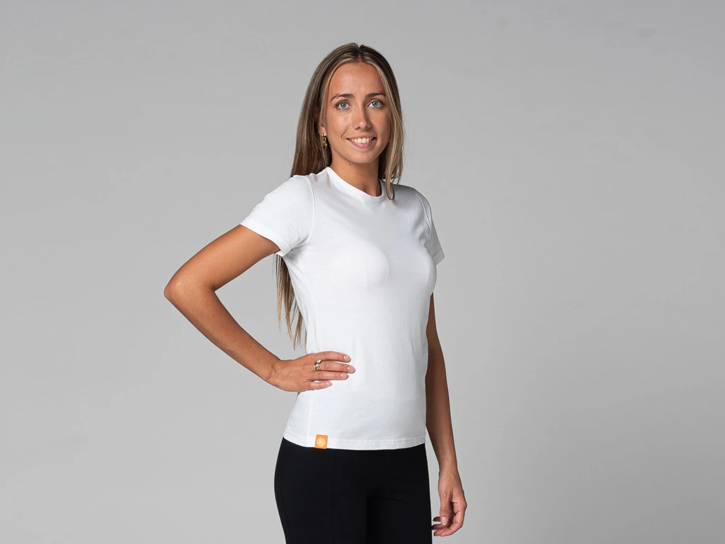 T-Shirt TARA M/C Ras Du Cou - Bio Blanc Blanc XS - 36 2 T-Shirt TARA M/C Ras Du Cou - Bio Blanc Blanc XS - 36 – Image 2