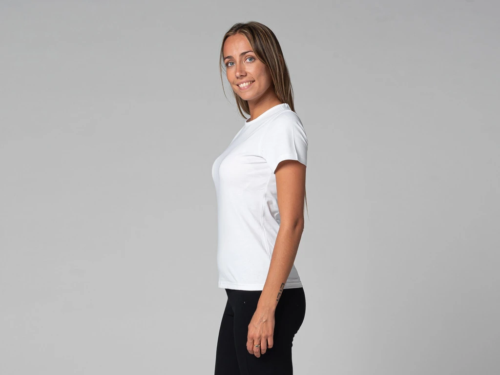T-Shirt TARA M/C Ras Du Cou - Bio Blanc Blanc XS - 36 4 T-Shirt TARA M/C Ras Du Cou - Bio Blanc Blanc XS - 36 – Image 4