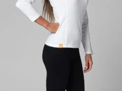 T-Shirt Tara M/L Col Large 100% Bio Blanc Blanc XS - 36 -Boutique De Yoga t shirt tara m l col large 100 bio 1635258377617810090b8d0