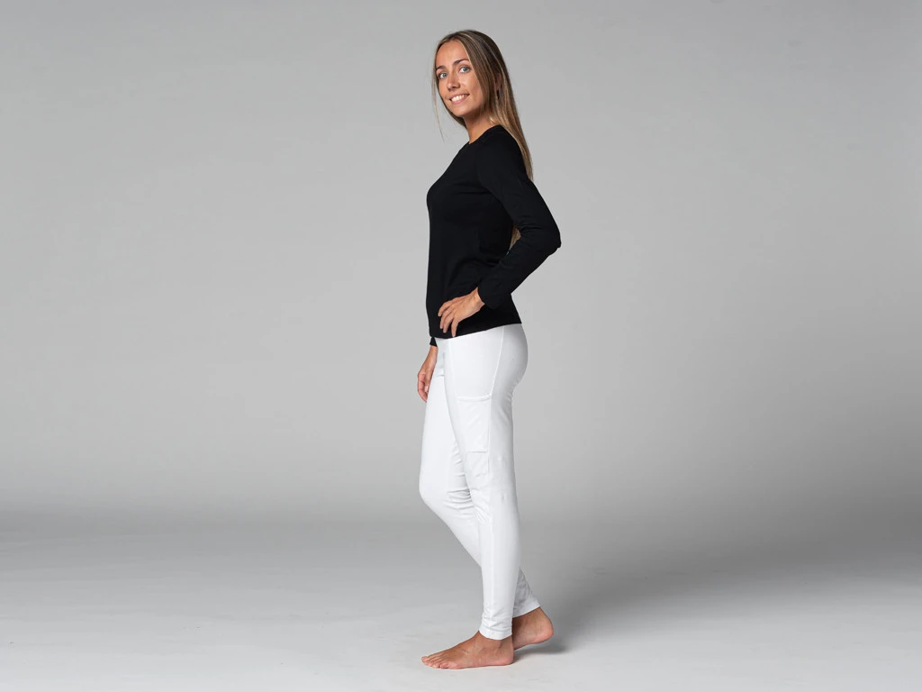 T-Shirt Tara M/L Ras Du Cou Bio Noir Noir XS - 36 8 T-Shirt Tara M/L Ras Du Cou Bio Noir Noir XS - 36 – Image 8