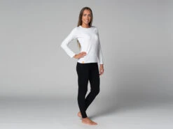 T-Shirt Tara M/L Ras Du Cou Bio Blanc Blanc XS - 36 -Boutique De Yoga t shirt tara m l ras du cou bio 163526145261781c0caca34