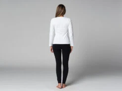 T-Shirt Tara M/L Ras Du Cou Bio Blanc Blanc XS - 36 -Boutique De Yoga t shirt tara m l ras du cou bio 163526145761781c11b3bf2