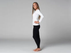 T-Shirt Tara M/L Ras Du Cou Bio Blanc Blanc XS - 36 -Boutique De Yoga t shirt tara m l ras du cou bio 163526146261781c1664f68