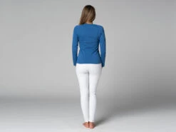 T-Shirt Tara M/L Ras Du Cou Bio Bleu Bleu XS - 36 -Boutique De Yoga t shirt tara m l ras du cou bio 163526166761781ce35e07f