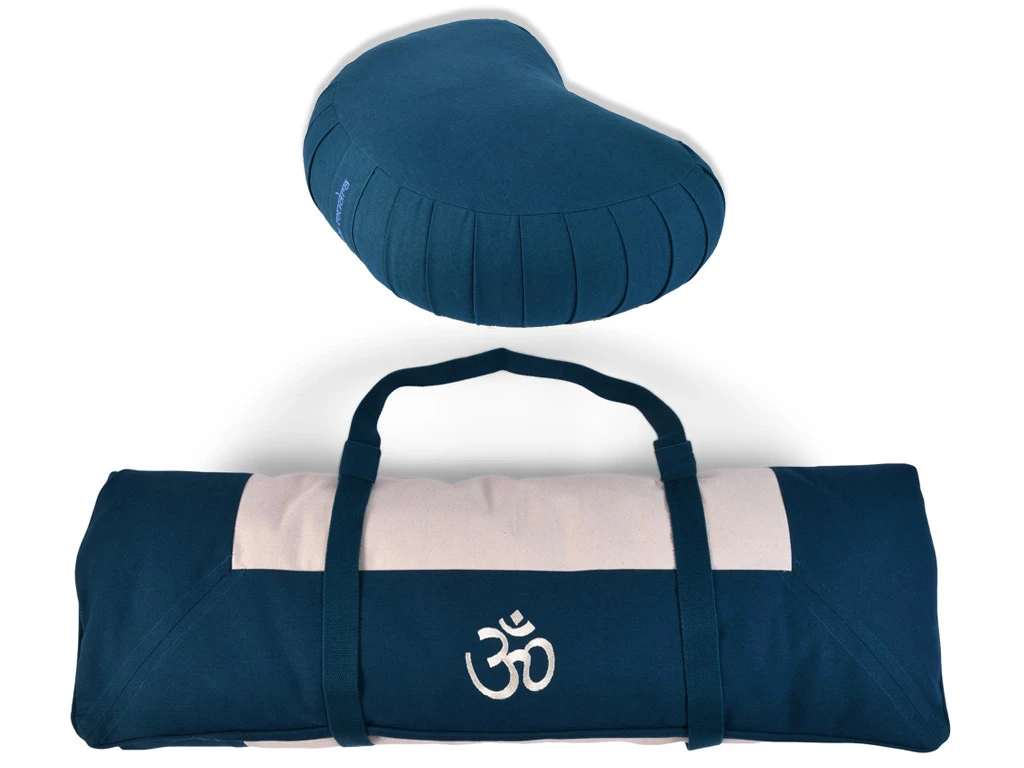 Kit Tapis De Méditation Bleu/Ecru Centaure 1 Kit Tapis De Méditation Bleu/Ecru Centaure