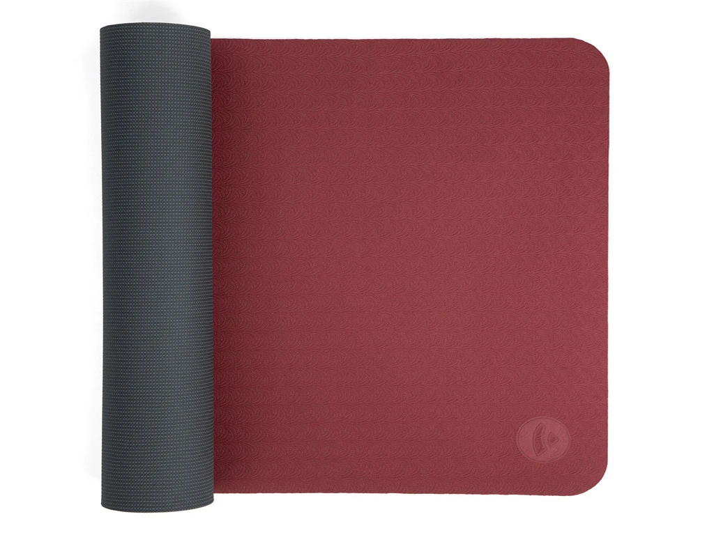 Tapis De Yoga Eco-Terre 183 Cm X 60 Cm X 6 Mm Bordeaux 1 Tapis De Yoga Eco-Terre 183 Cm X 60 Cm X 6 Mm Bordeaux