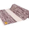 Tapis De Yoga Taj 100% Coton Bio - 2 M X 66 Cm X 5mm Prune/Écru