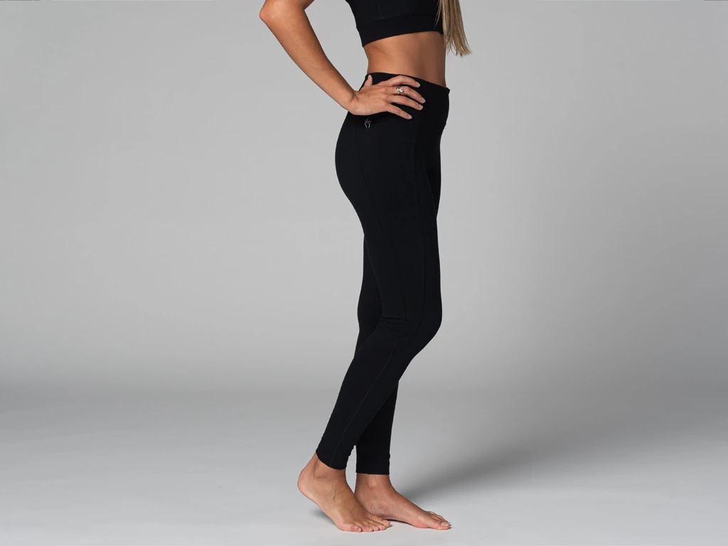 Yoga Legging Pocket - Bio Noir Noir XS - 36 2 Yoga Legging Pocket - Bio Noir Noir XS - 36 – Image 2