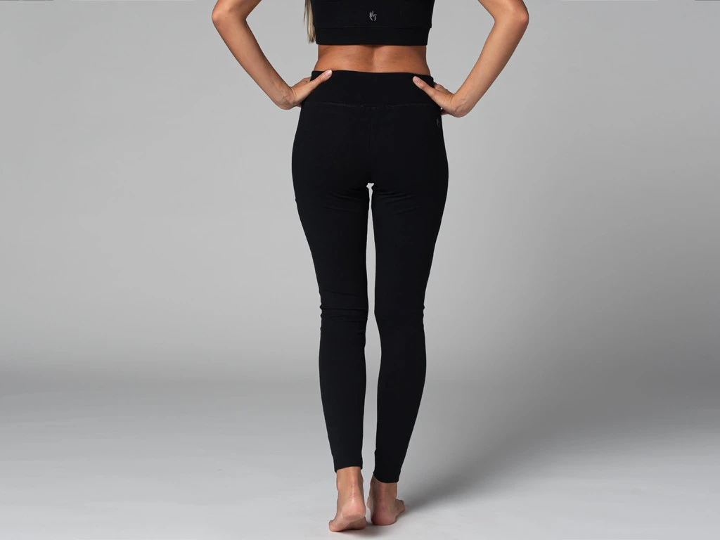 Yoga Legging Pocket - Bio Noir Noir XS - 36 4 Yoga Legging Pocket - Bio Noir Noir XS - 36 – Image 4