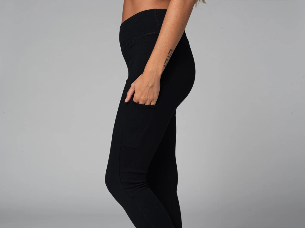 Yoga Legging Pocket - Bio Noir Noir XS - 36 6 Yoga Legging Pocket - Bio Noir Noir XS - 36 – Image 6