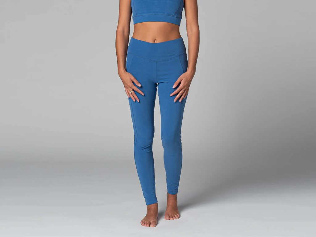 Yoga Legging Pocket - Bio Bleu Bleu XS - 36 1 Yoga Legging Pocket - Bio Bleu Bleu XS - 36