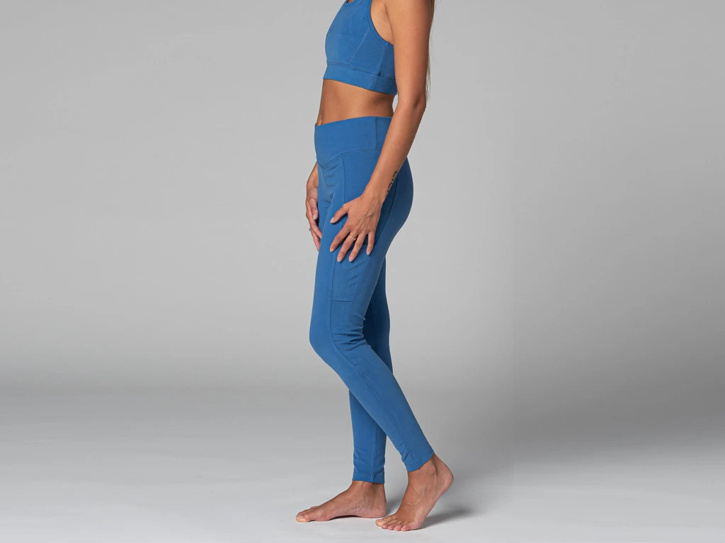 Yoga Legging Pocket - Bio Bleu Bleu XS - 36 3 Yoga Legging Pocket - Bio Bleu Bleu XS - 36 – Image 3