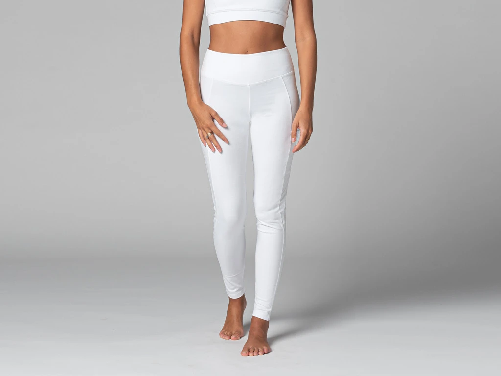 Yoga Legging Pocket - Bio Blanc Blanc XS - 36 1 Yoga Legging Pocket - Bio Blanc Blanc XS - 36