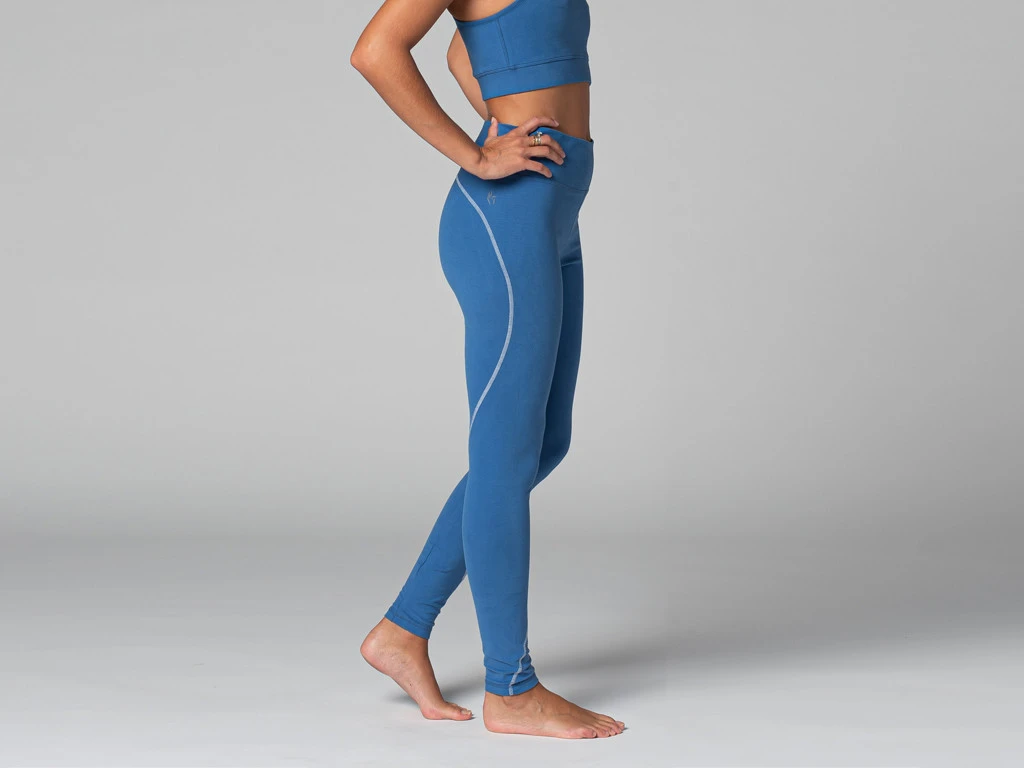 Yoga Legging Sport - Bio Bleu Bleu XS - 36 2 Yoga Legging Sport - Bio Bleu Bleu XS - 36 – Image 2
