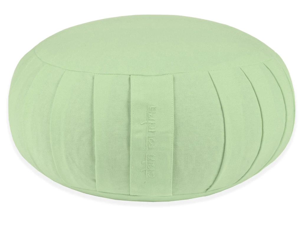 Zafu Confort 100% Coton Bio - Epeautre Vert Pastel 1 Zafu Confort 100% Coton Bio - Epeautre Vert Pastel